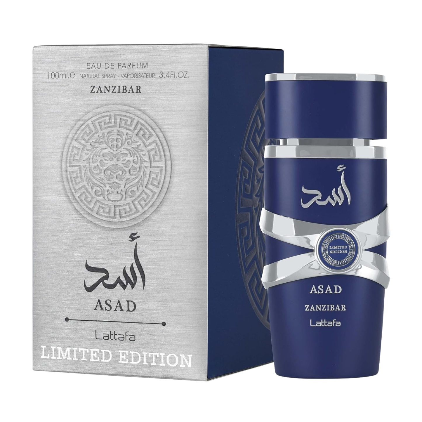 Lattafa Asad Zanzibar Limited Edition Eau de Parfum 3.4 Oz/100 ml