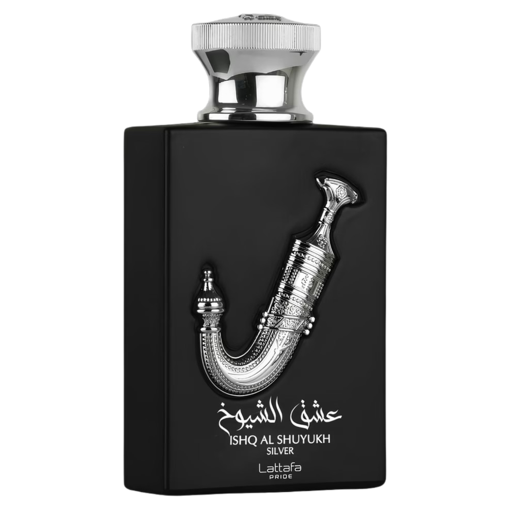 Lattafa Ishq Al Shuyukh Silver Eau de Parfum Spray, 3.4Oz/100ml