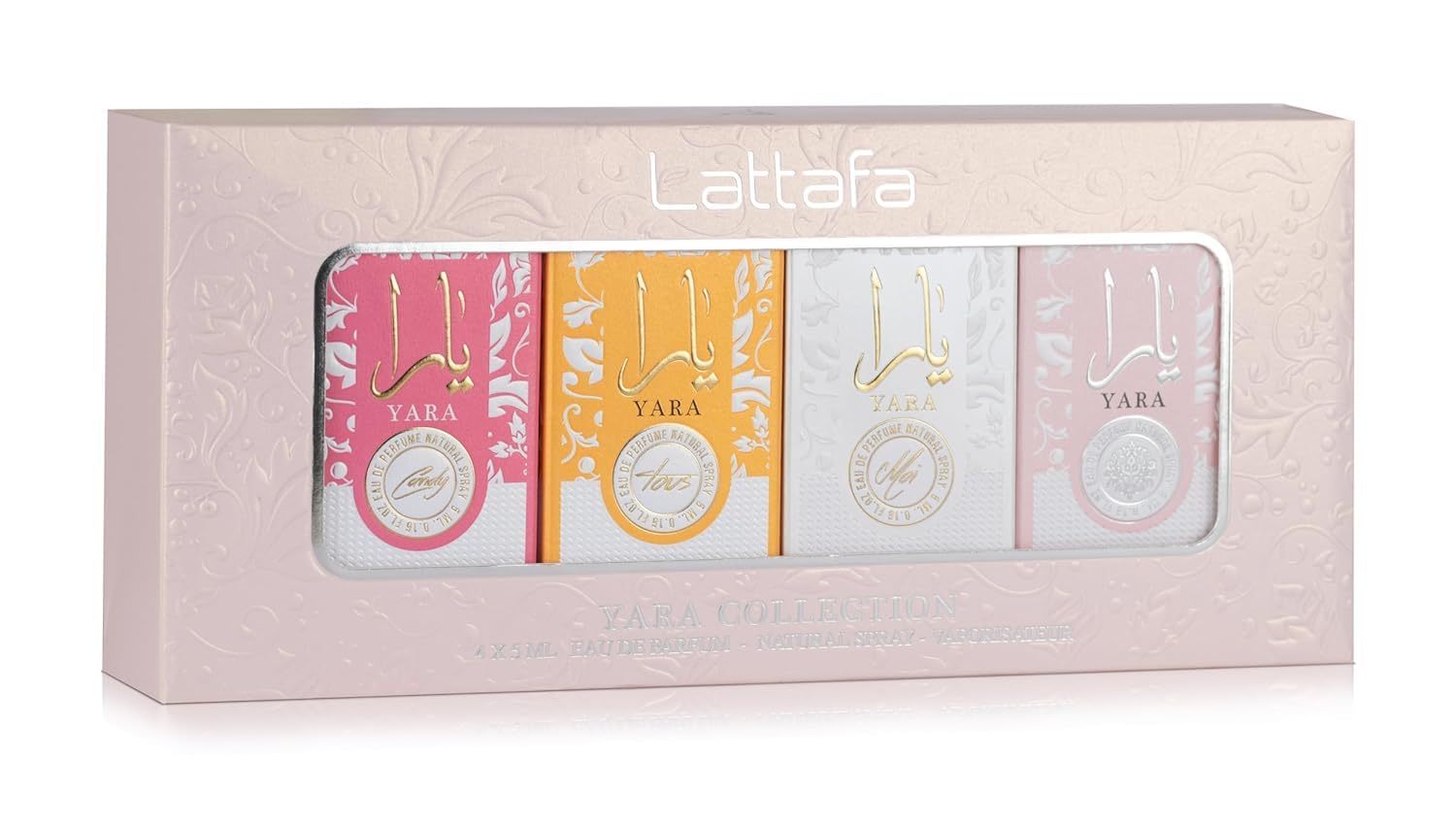 Set Lattafa Yara mini Collection 4 Pcs x 5 ml Eau de parfum