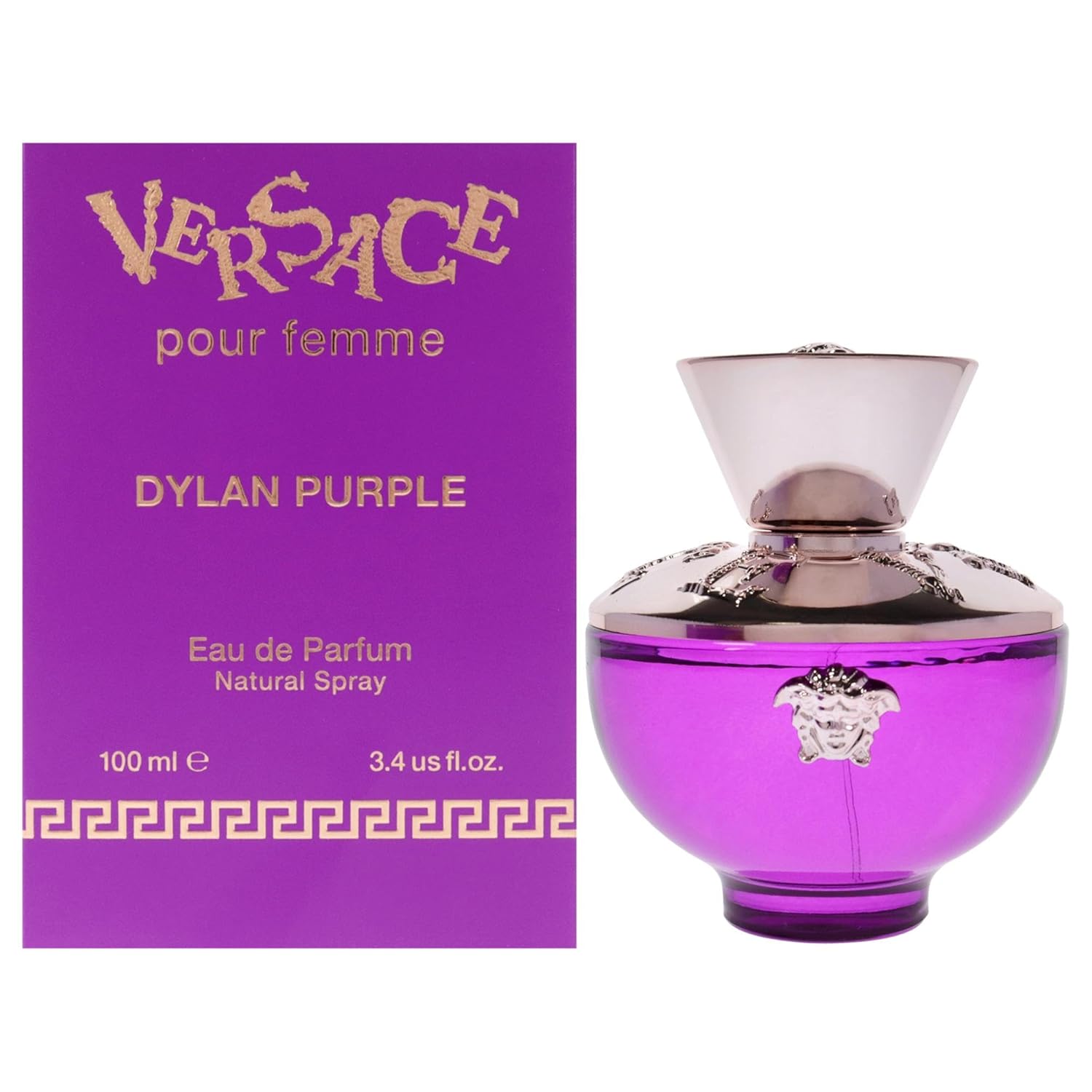 Versace Pour Femme Dylan Purple Eau De Parfum for Women 3.4 Oz/100ml
