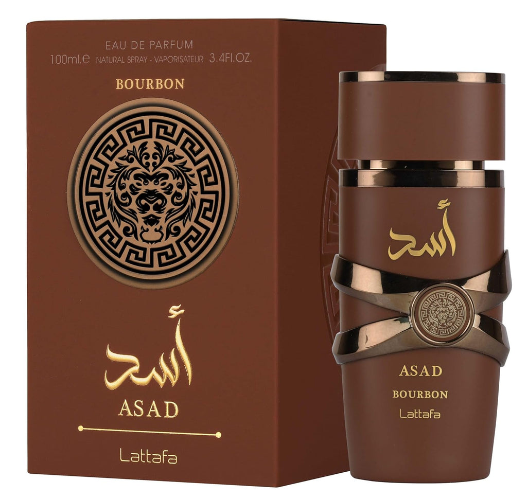 Lattafa Asad Bourbon for Unisex Eau de Parfum 3.4 Ounce / 100 ml