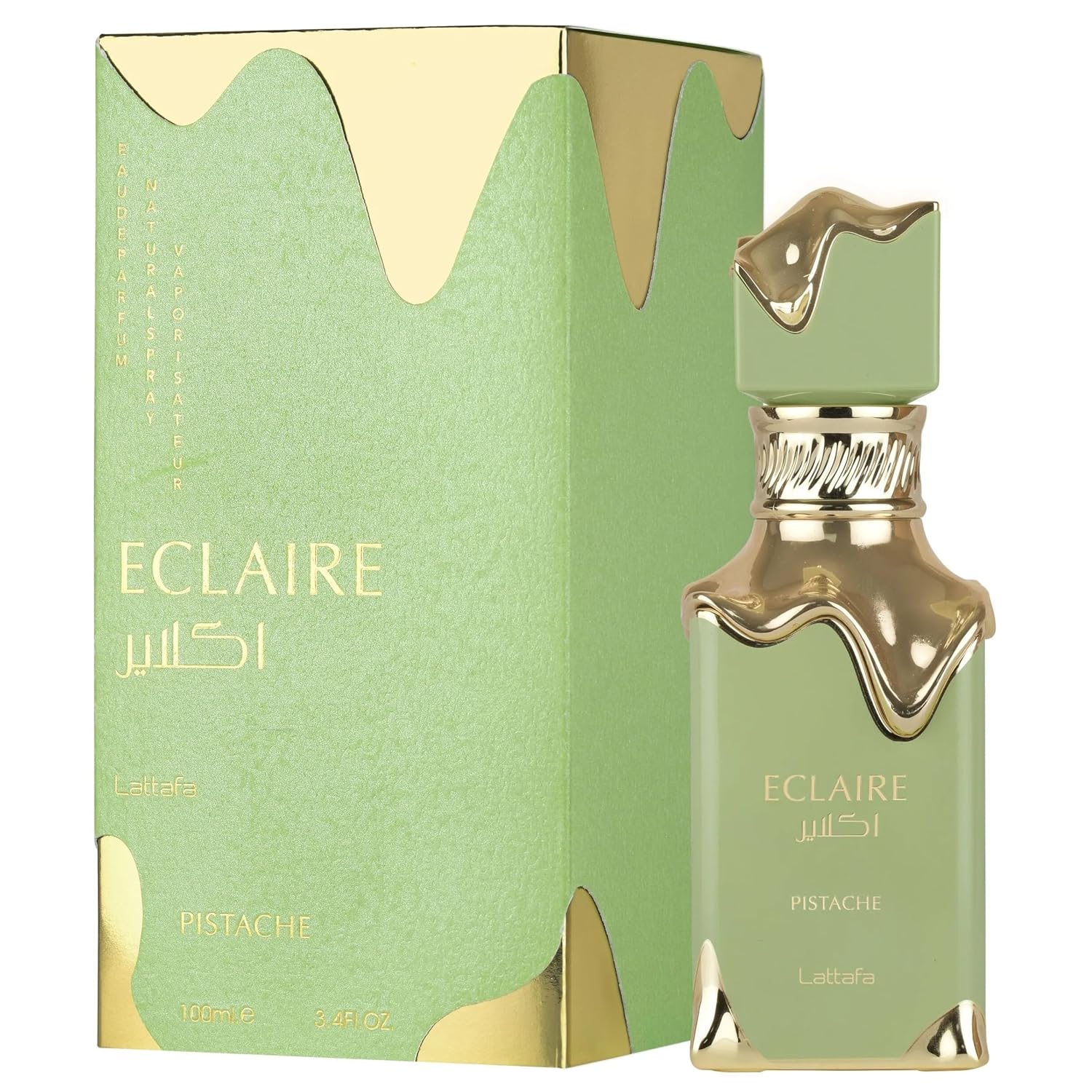 Lattafa Eclaire Pistache Eau de Parfum for Women 3.4 Ounce/100 ml