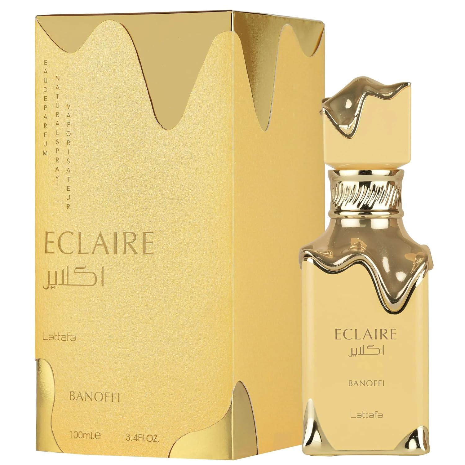 Lattafa Eclaire Banoffi Eau de Parfum for Women, 3.4 Ounce/100 ml